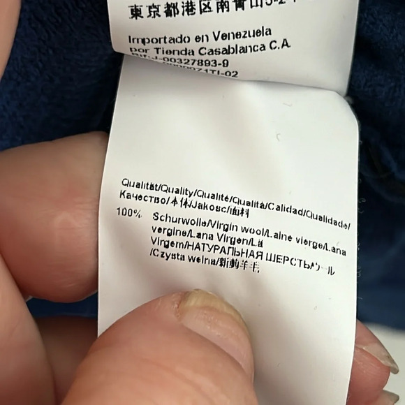 HUGO BOSS kids 100% Wool Slim Fit Jumper Pullover Sweater Size xxl - Picture 4 of 5